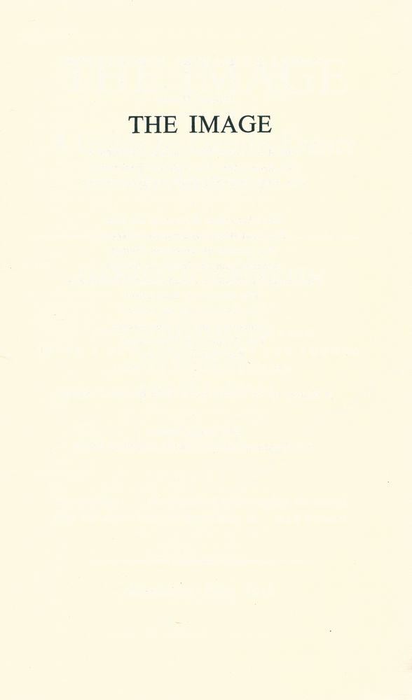 『THE IMAGE : A Guide to Pseudo - Events in America』 1