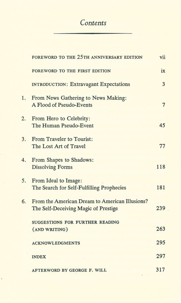 『THE IMAGE : A Guide to Pseudo - Events in America』 2