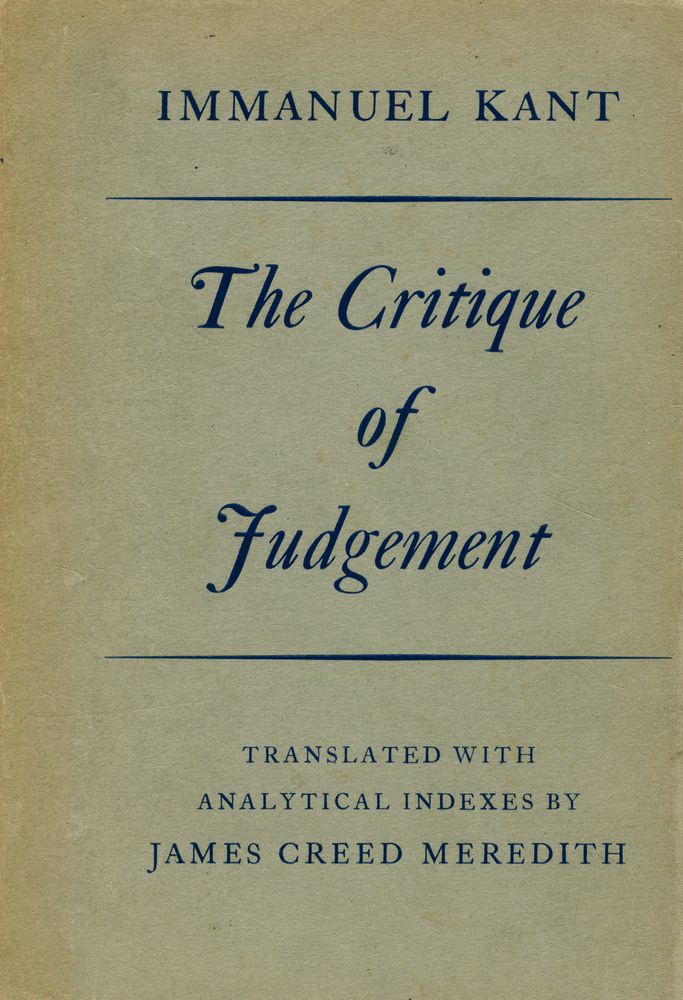『THE CRITIQUE OF JUDGEMENT』 1