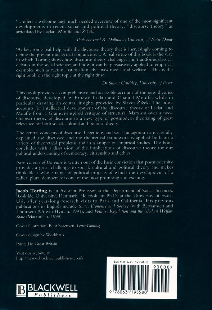 『New theories of discourse : Laclau, Mouffe and  Žižek』 4