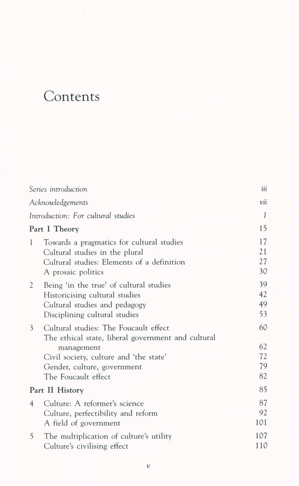 『Culture : A Reformer's Science』 2