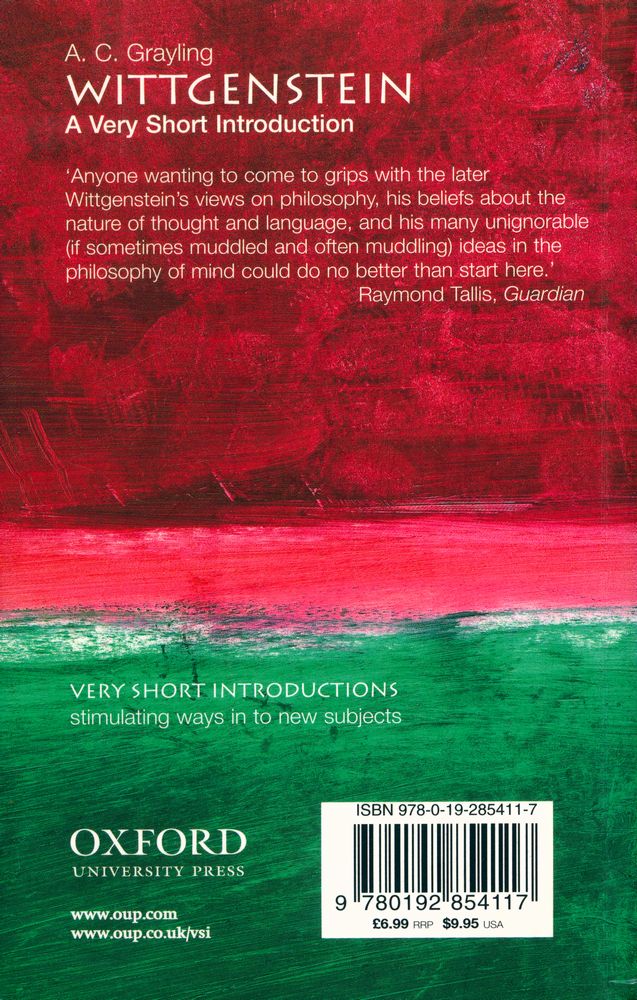 『Wittgenstein : A Very Short Introduction』 3