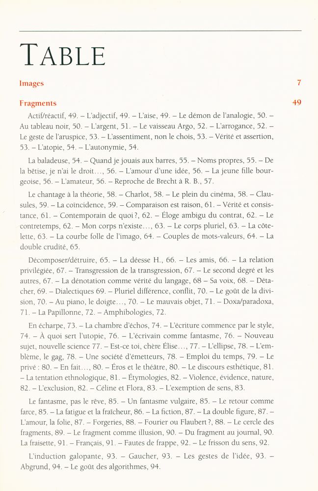 『ROLAND BARTHES par roland barthes』 2