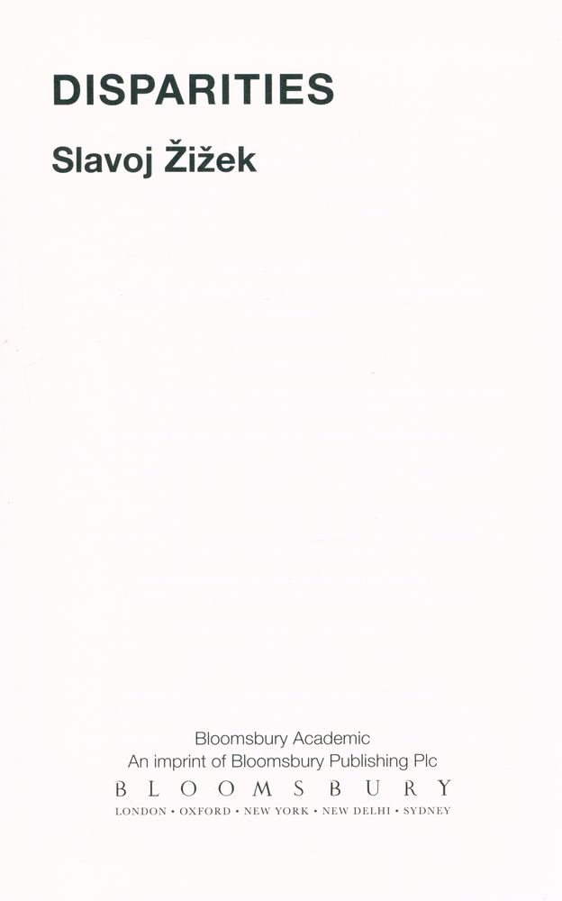『DISPARITIES』 1