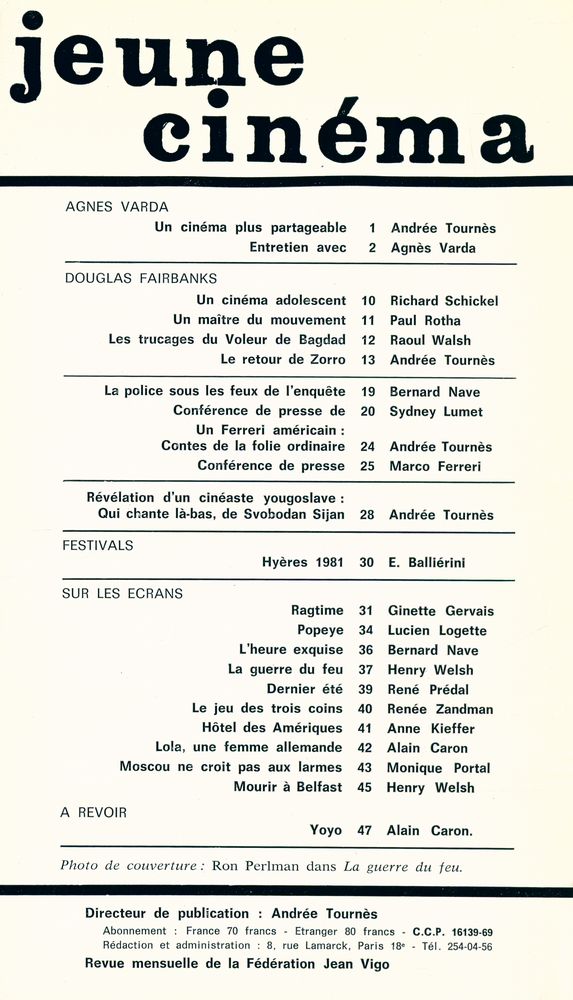 『Jeune cinéma』 no.140, Février 1982 2