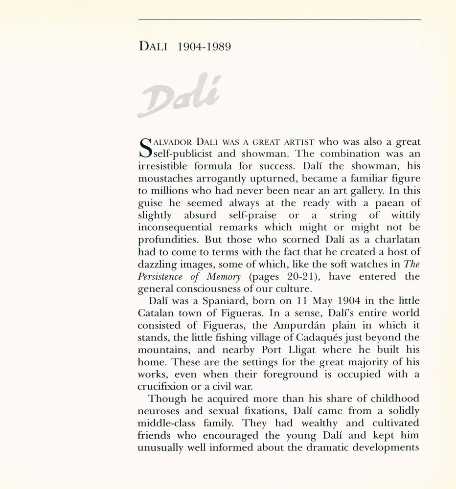 『THE LIFE AND WORKS OF DALI』 2