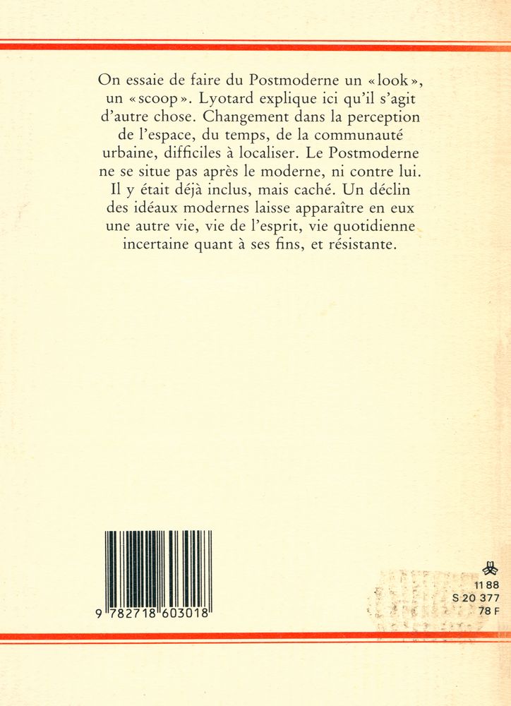 『Le Postmoderne expliqué aux enfants』 3