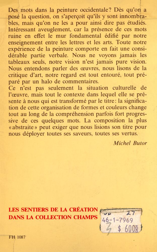『Les Mots dans la peinture』 3