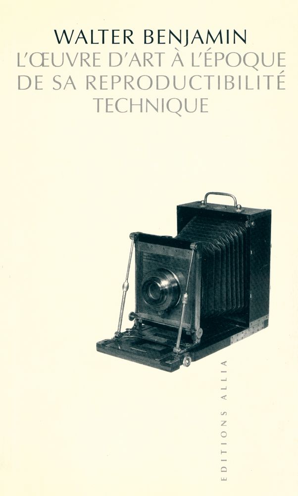 『L´Œuvre d´art à l'époque de sa reproductibilité technique』 1