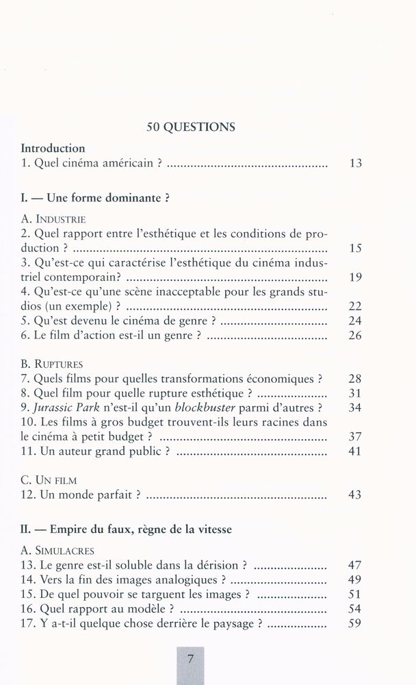 『Formes et obsessions du cinéma américain contemporain(1980-2002)』 2