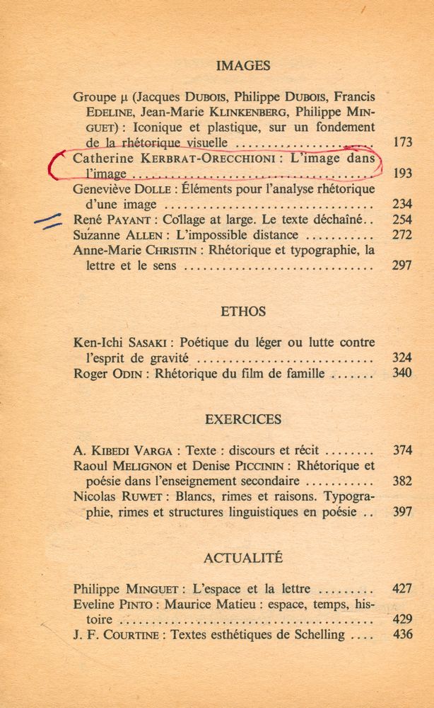 『Rhétoriques, sémiotiques : Revue d'Esthétique 1979/1 - 2』 3