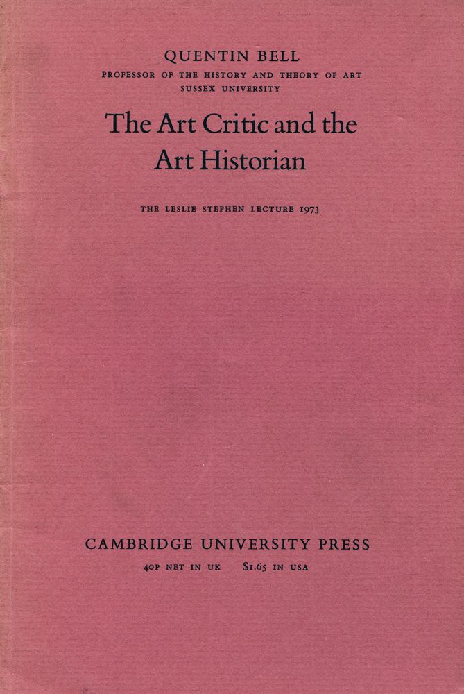 『The Art Critic and the Art Historian』 1