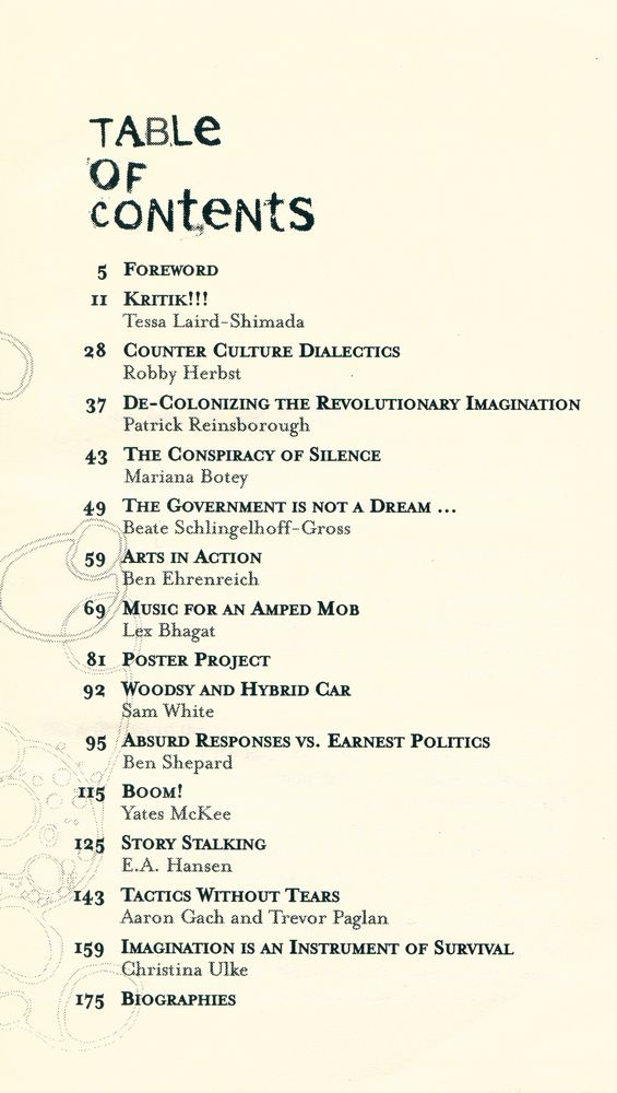 『The Journal of Aesthetics and Protest』 2003/Los ANGELES/Volume 1, Issue 2 2