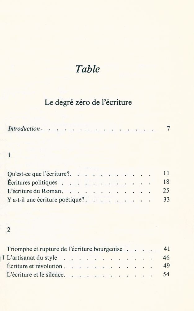 『Le Degré zéro de l'écriture suivi de Nouveaux Essais critiques』 2