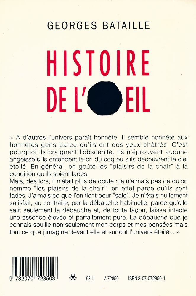 『L'Histoire de l'œil』 3