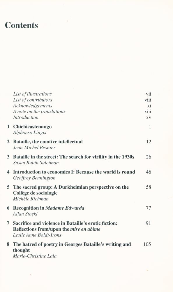 『Bataille : writing the sacred』 2