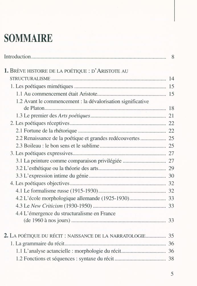 『LA POÉTIQUE : Introduction à la théorie générale des formes littéraires』 2