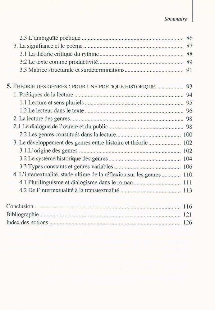 『LA POÉTIQUE : Introduction à la théorie générale des formes littéraires』 4