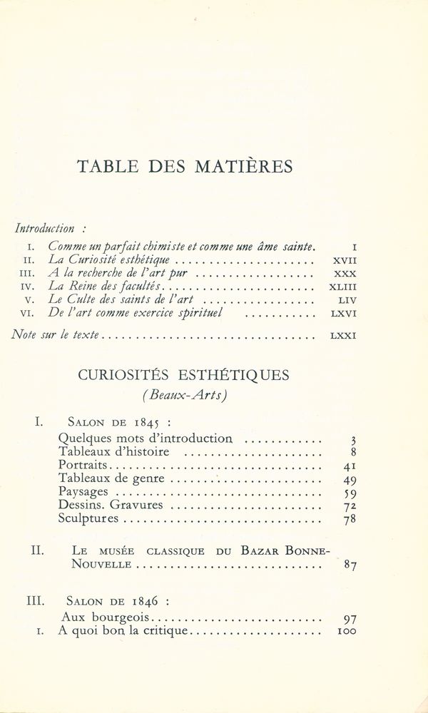 『Curiosités esthétiques L'Art romantique et autres Œuvres critiques』 2