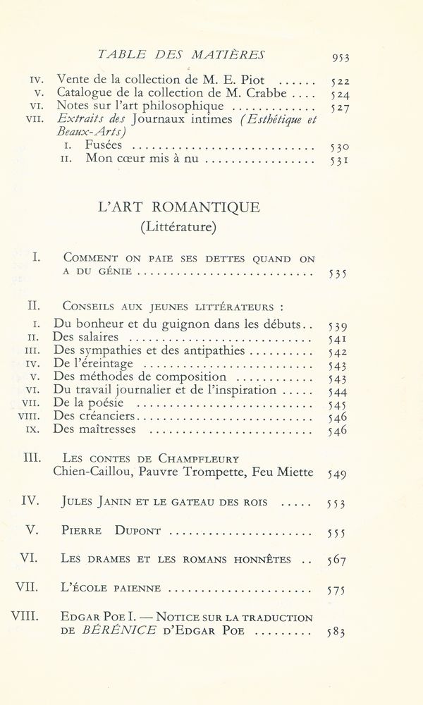 『Curiosités esthétiques L'Art romantique et autres Œuvres critiques』 6