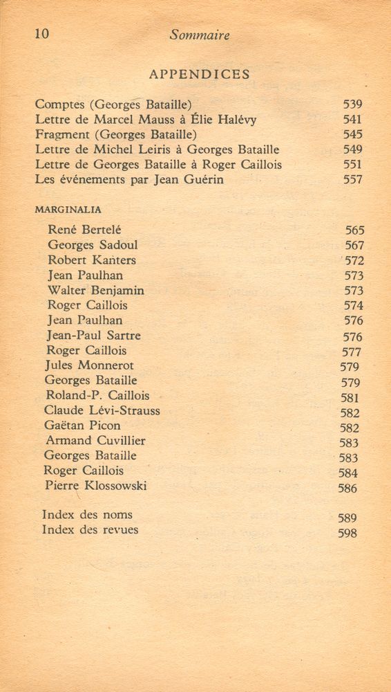『Le Collége de Sociologie(1937 - 1939)』 5