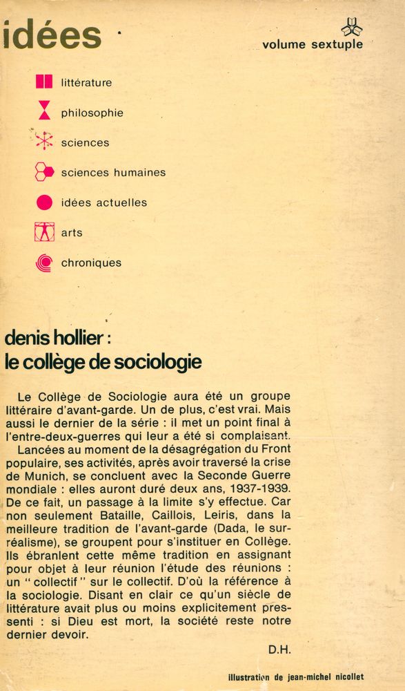 『Le Collége de Sociologie(1937 - 1939)』 6