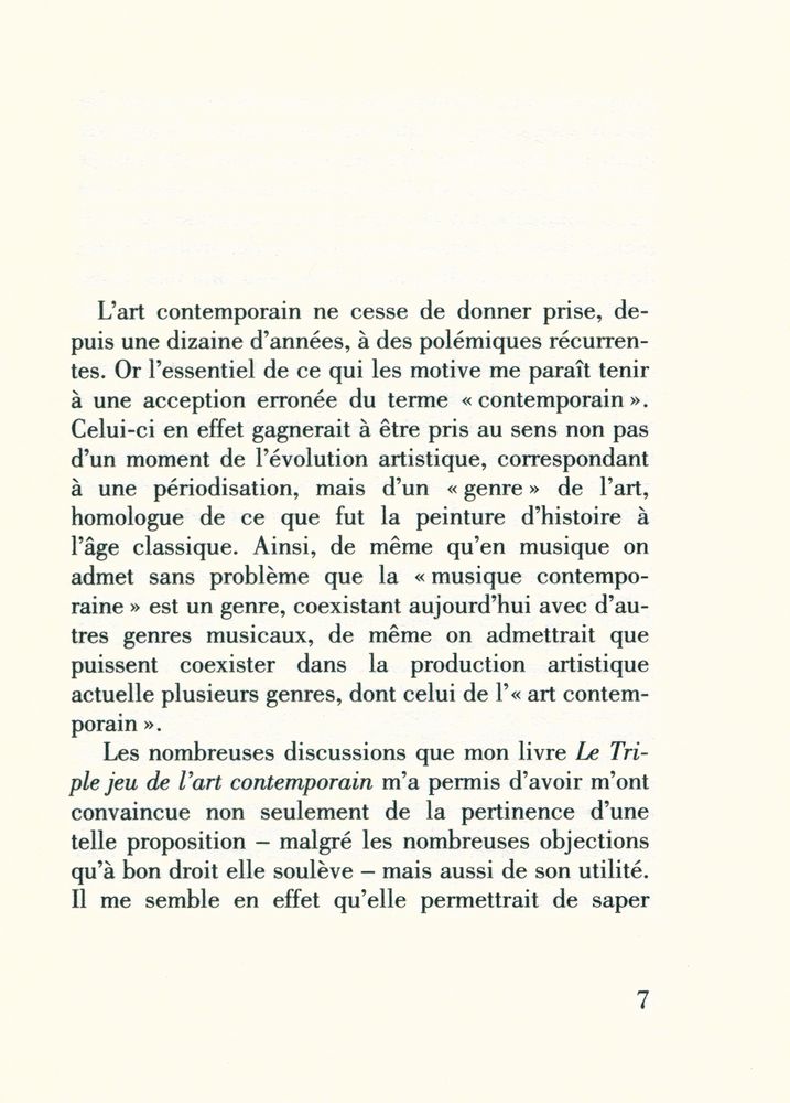 『POUR EN FINIR AVEC LA QUERELLE DE L'ART CONTEMPORAIN』 2