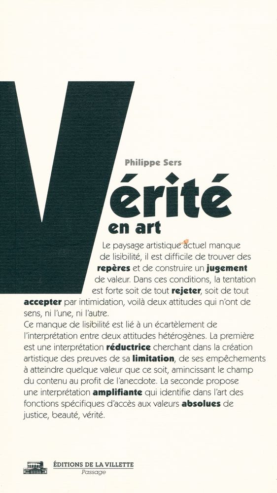 『Vérité en art』 1