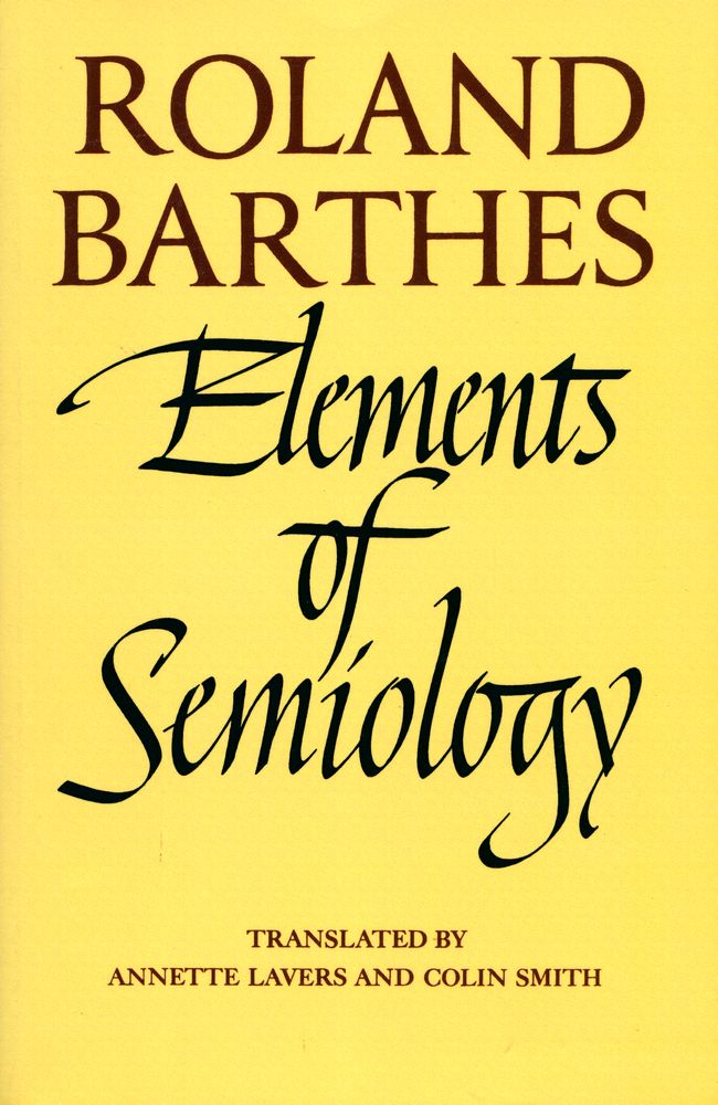 『Elements of Semiology』 1