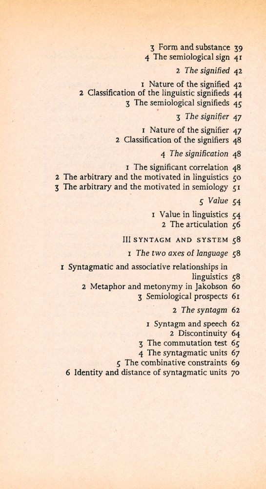 『Elements of Semiology』 3