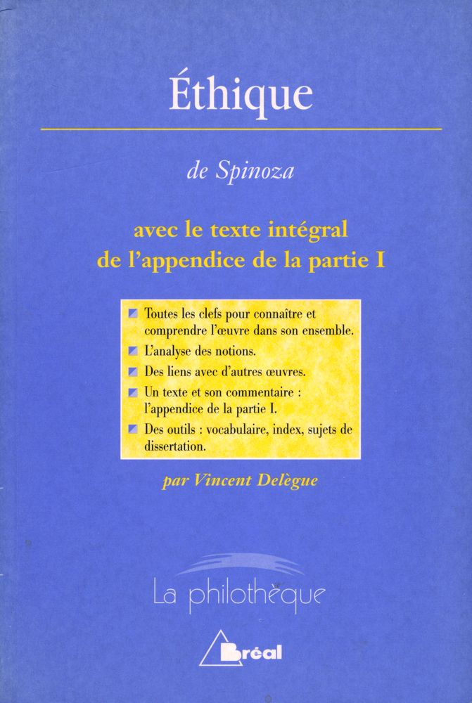 『Éthique de Spinoza : avec le texte intégral de l'appendice de la partie Ⅰ』 1
