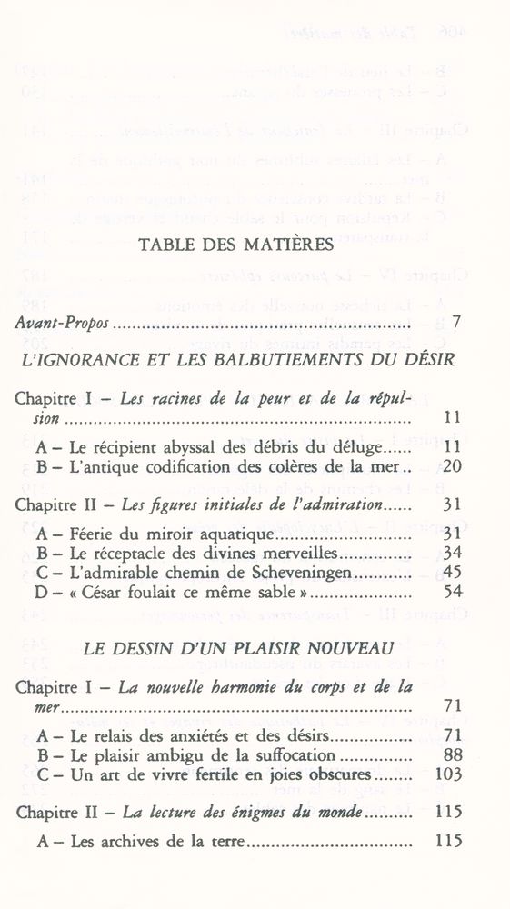 『LE TERRITOIRE DU VIDE : L'Occident et le désir du rivage, 1750 - 1840』 2