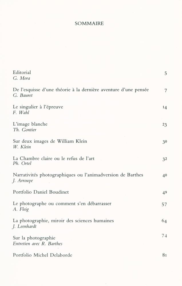 『ROLAND BARTHES ET LA PHOTO : LE PIRE DES SIGNES』 2