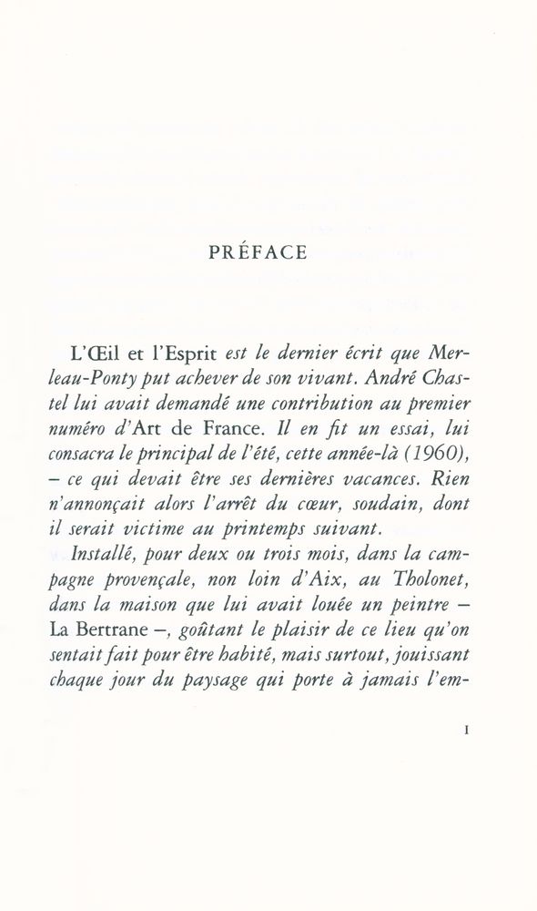 『L'Œil et l'Esprit』 2