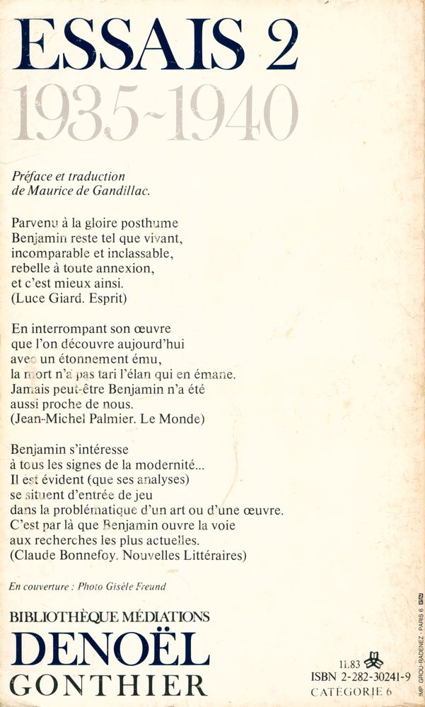 『ESSAIS 2 : 1935 - 1940』 3