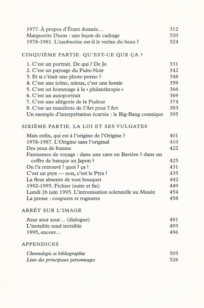 『Le roman de l'Origine』 4