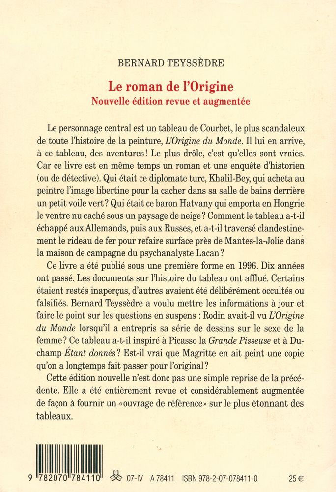 『Le roman de l'Origine』 5