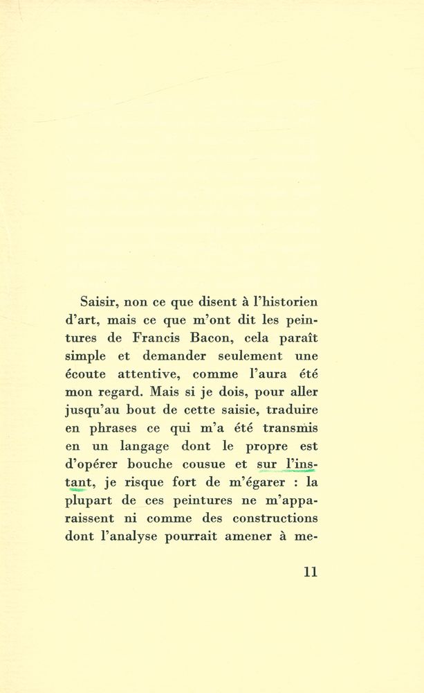 『FRANCIS BACON OU LA VÉRITÉ CRIANTE』 2