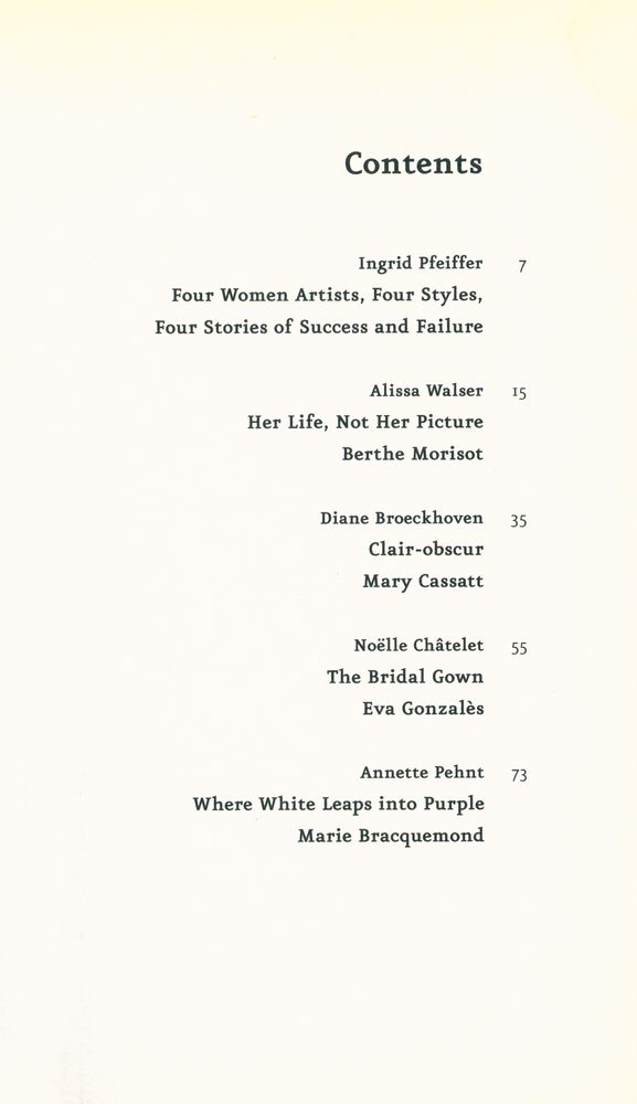 『Painting in a Man's World: Four Stories about Berthe Morisot, Mary Cassatt, Eva Gonzalès, Marie Bracquemond』 2