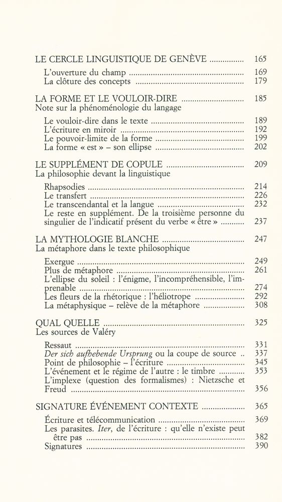 『MARGES DE LA PHILOSOPHIE』 3