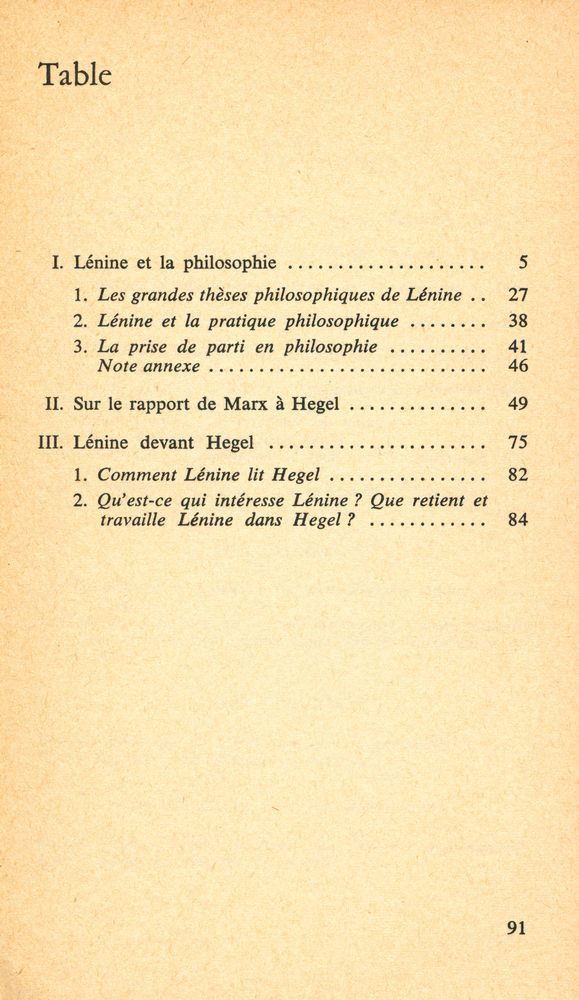 『Lénine et la philosophie suivi de Marx et Lénine devant Hegel』 2