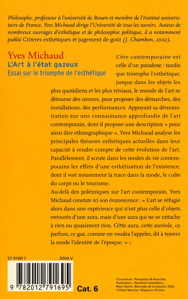 『L'Art à l'état gazeux : Essai sur le triomphe de l'esthétique』 3