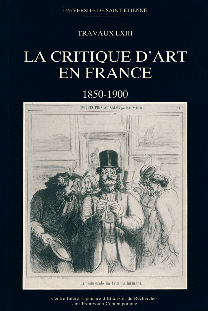 『TRAVAUX LXⅢ - LA CRITIQUE D'ART EN FRANCE : 1850 - 1900』 1