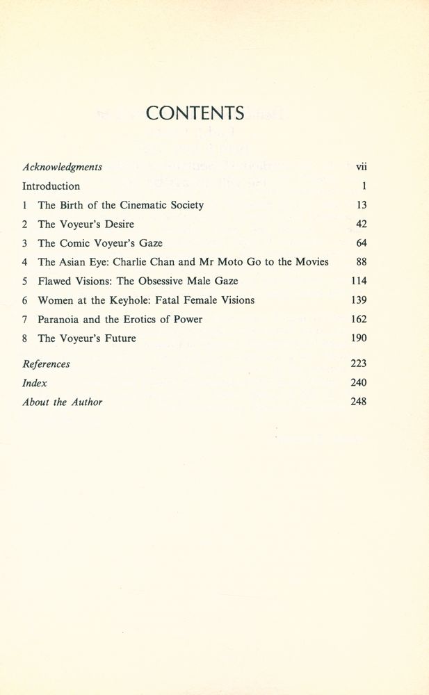 『The Cinematic Society : The Voyeur's Gaze』 2