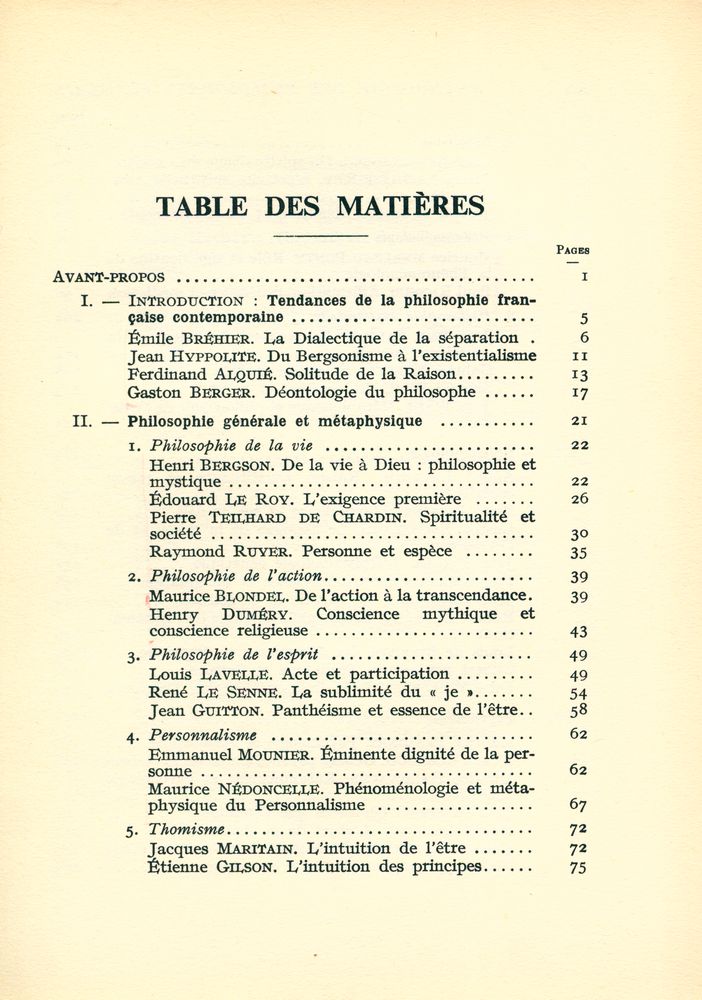 『Anthologie des PHILOSOPHES FRANÇAIS CONTEMPORAINS』 2