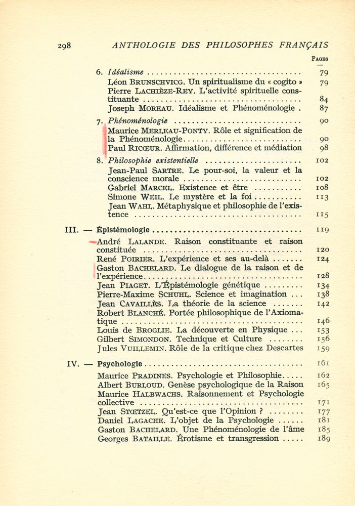 『Anthologie des PHILOSOPHES FRANÇAIS CONTEMPORAINS』 3