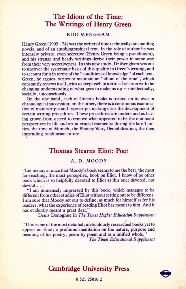 『A Genealogy of Modernism : A Study of English Literary Doctrine 1908 - 1922』 4