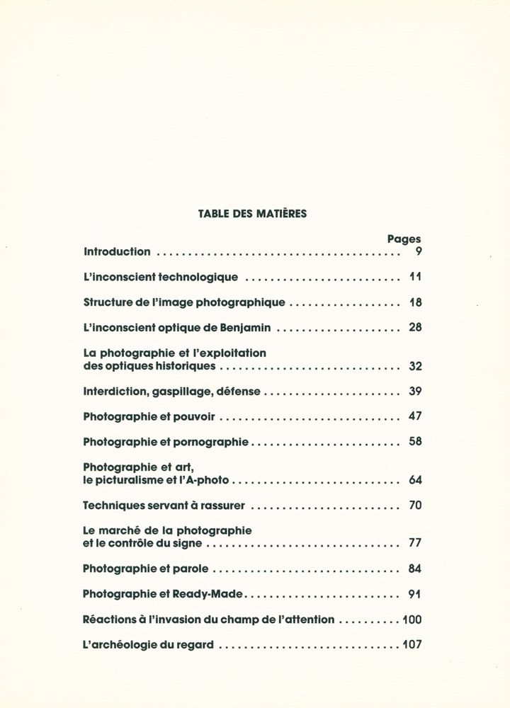 『LA PHOTOGRAPHIE ET L'INCONSCIENT TECHNOLOGIQUE』 2