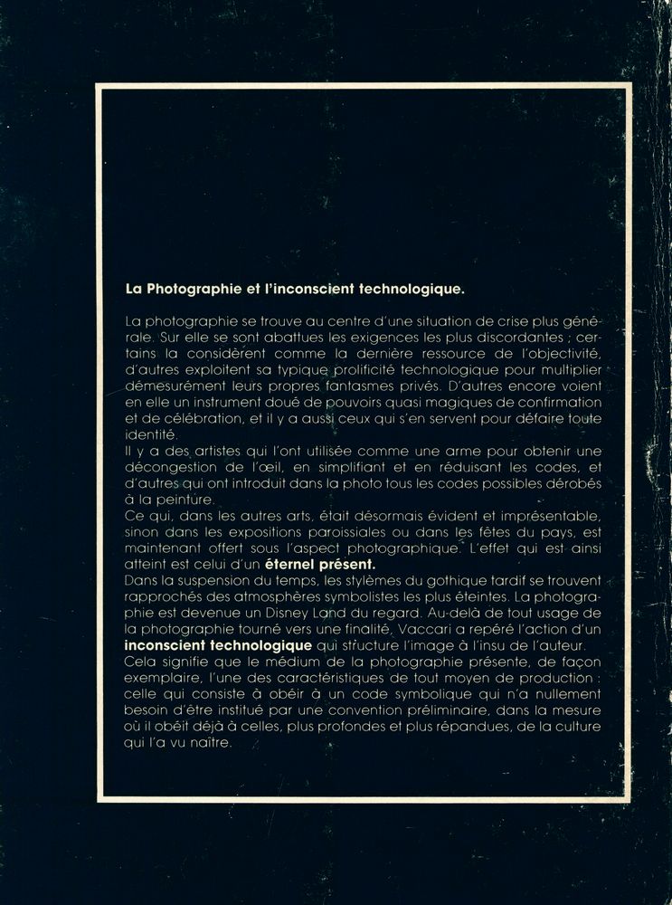 『LA PHOTOGRAPHIE ET L'INCONSCIENT TECHNOLOGIQUE』 3