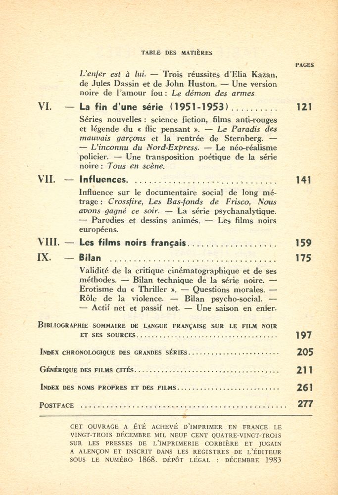 『PANORAMA DU FILM NOIR AMÉRICAIN(1941 - 1953)』 3